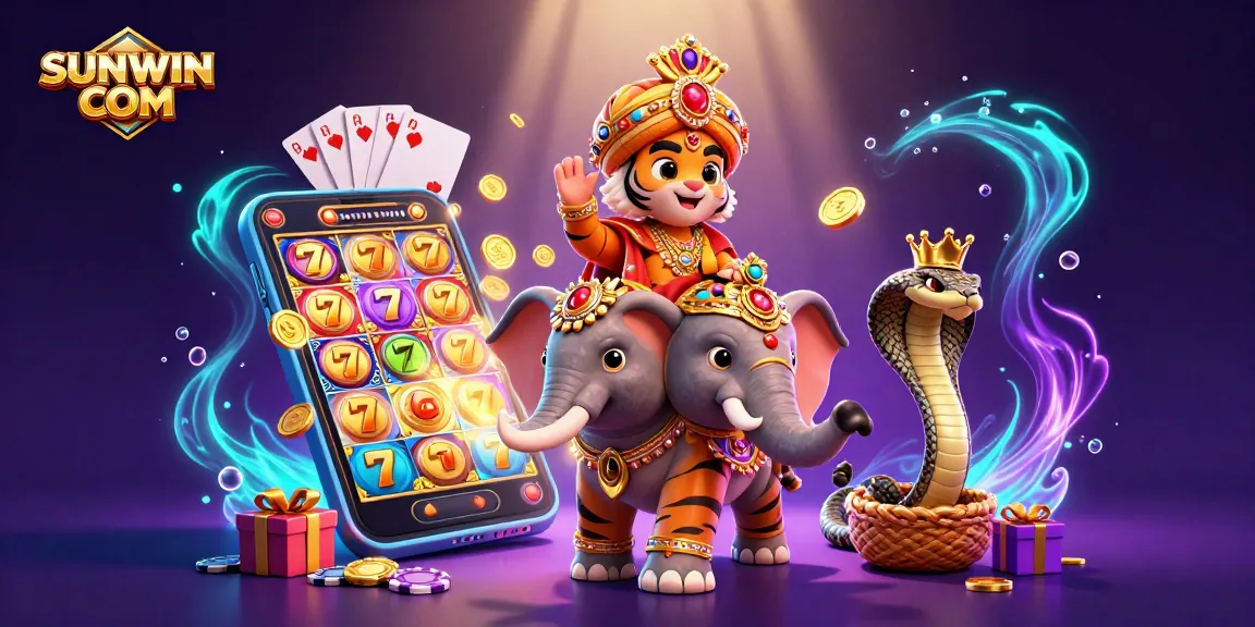 Experience thrilling slots with SUNWIN COM through vivid 3D casino adventure featuring a royal maharaja.