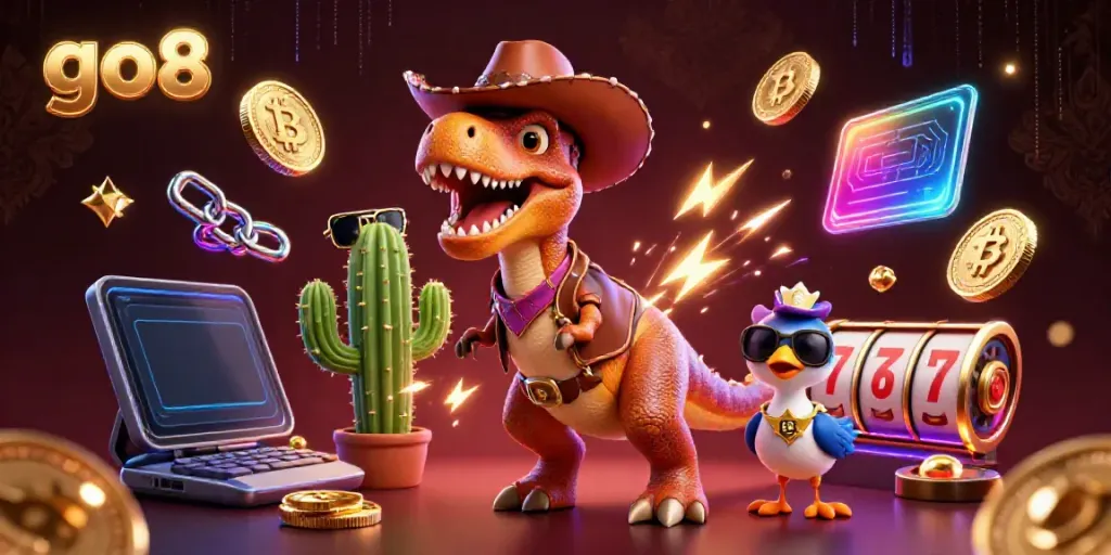 Experience thrilling slots with go8: join the fun with dazzling creatures and vibrant crypto elements.