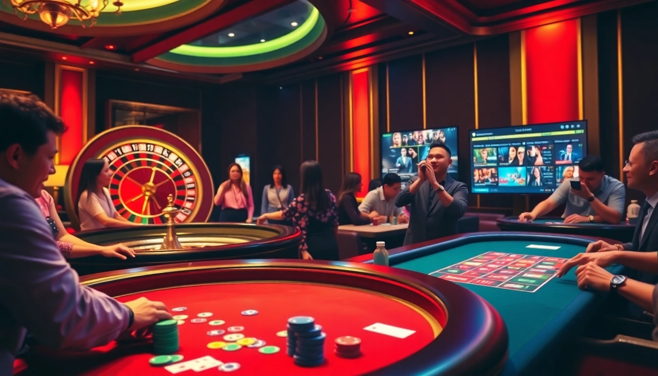 Experience the thrill of high-stakes gaming at 壹發娛樂 with dynamic tables and vibrant casino atmosphere.