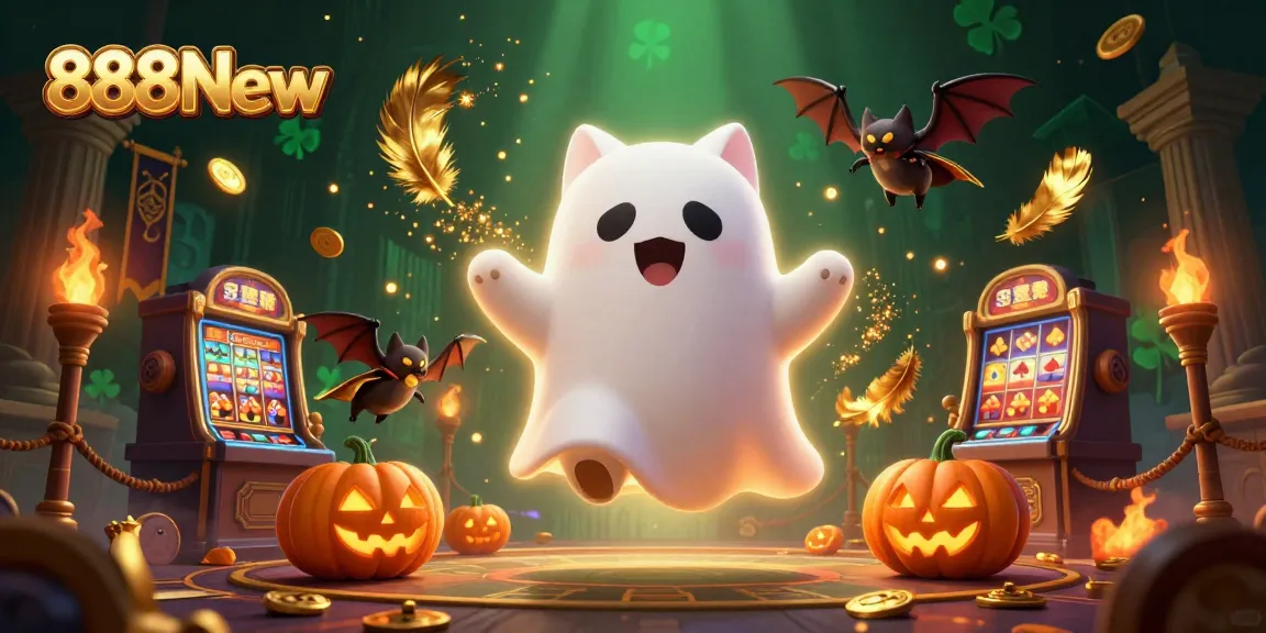 Engage with thrilling gameplay at 888New featuring vibrant characters and festive casino elements.