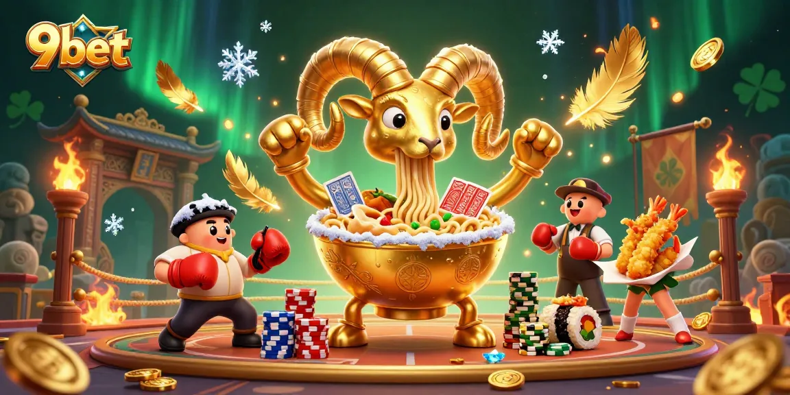 Engage with exciting casino action featuring 9bet characters in a dynamic 3D illustration with cards and chips.