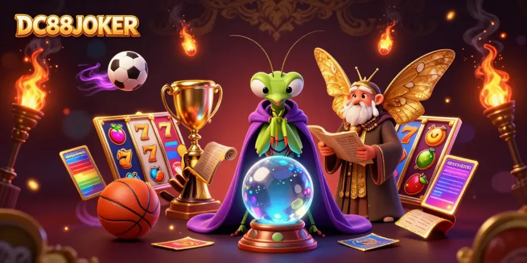 Engage with DC88JOKER as a mystical fortune teller and wise librarian explore the world of slots and sports betting.
