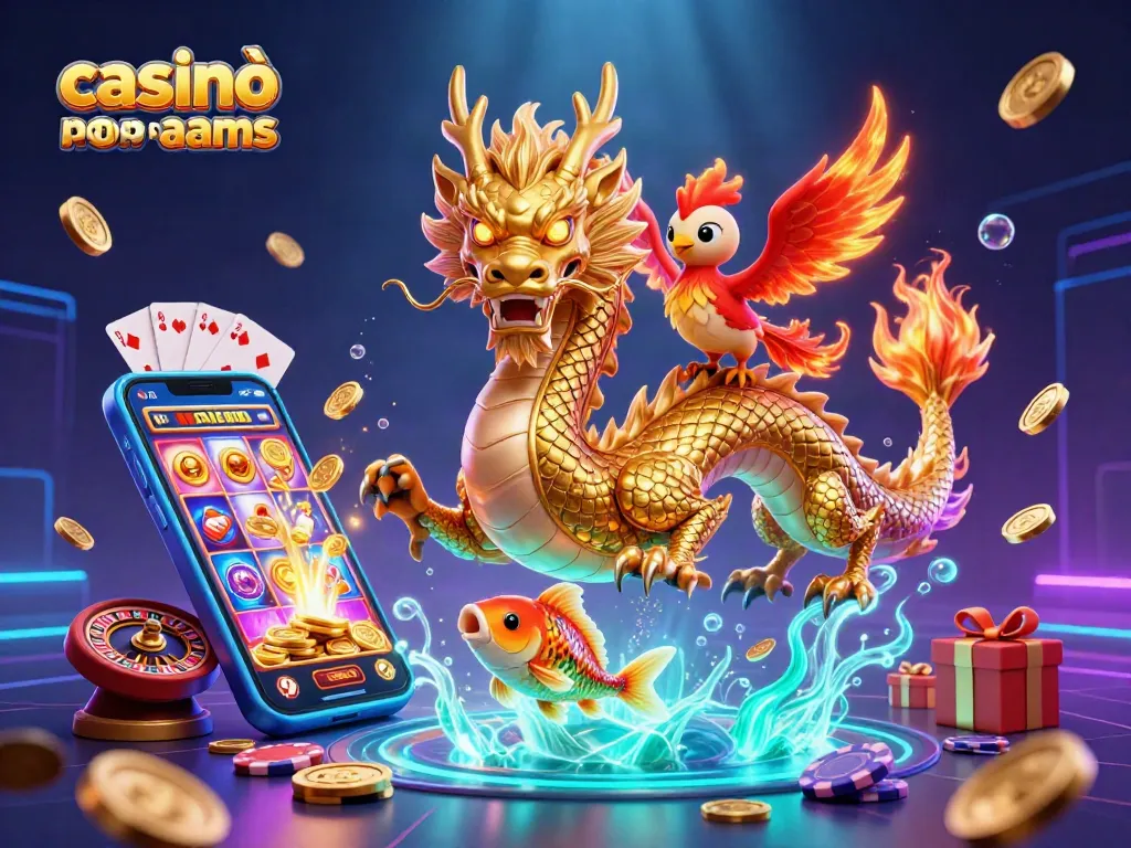 Gioca nei casinò online non AAMS con il drago dorato, la fenice e il pesce koi d'oro.