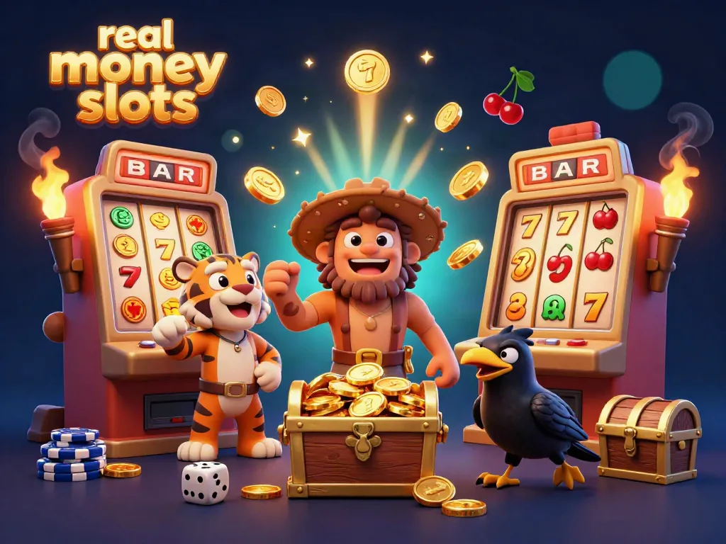 Experience vibrant gameplay in real money slots, with dynamic casino elements and engaging characters.