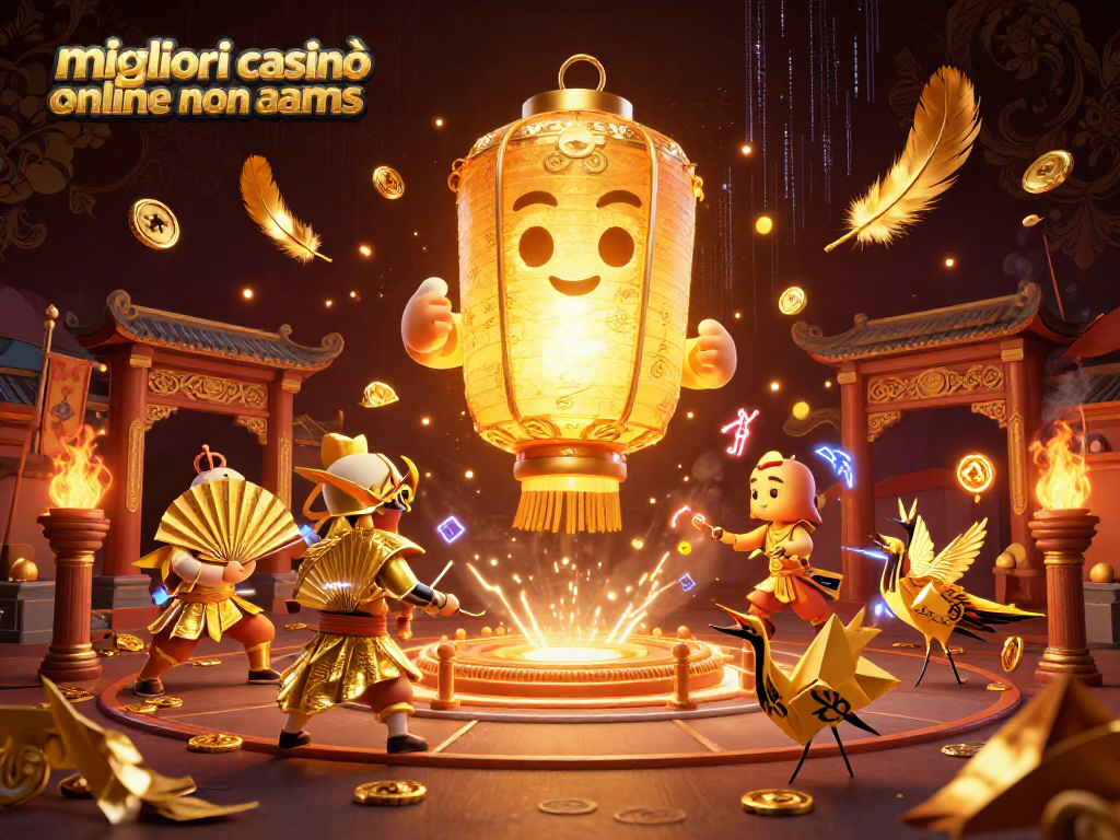 I migliori casinò online non AAMS si illuminano di fortuna in un'illustrazione vibrante di gioco e magia.