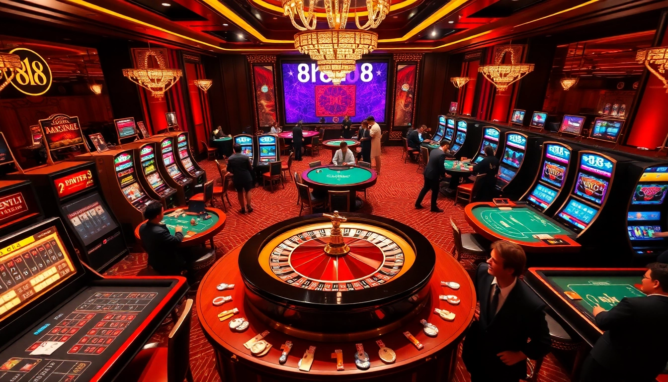 Players enjoying card games and slots at the 8k8 online gambling platform.