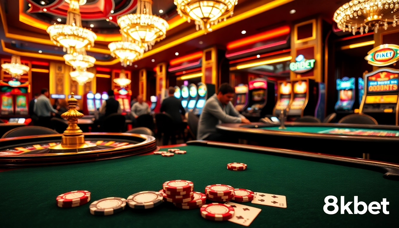 Gambers enjoying a thrilling game of roulette at 8kbet's luxurious online casino.