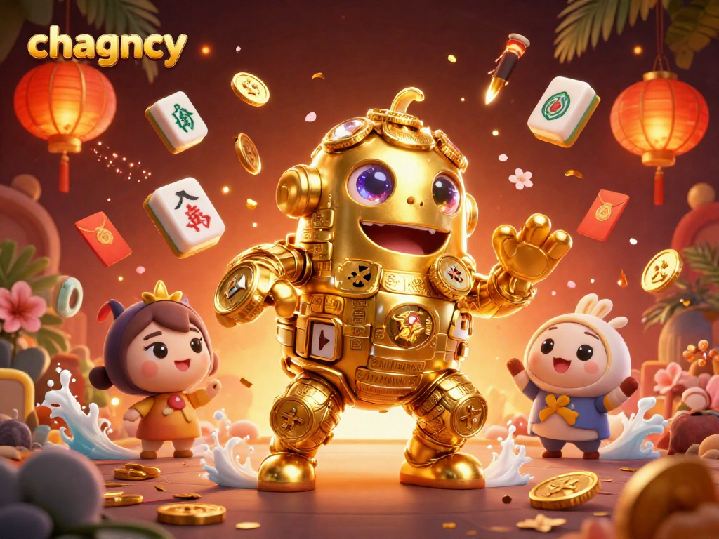 Join the excitement of chagency's golden slot adventure with dynamic characters and rich casino elements.