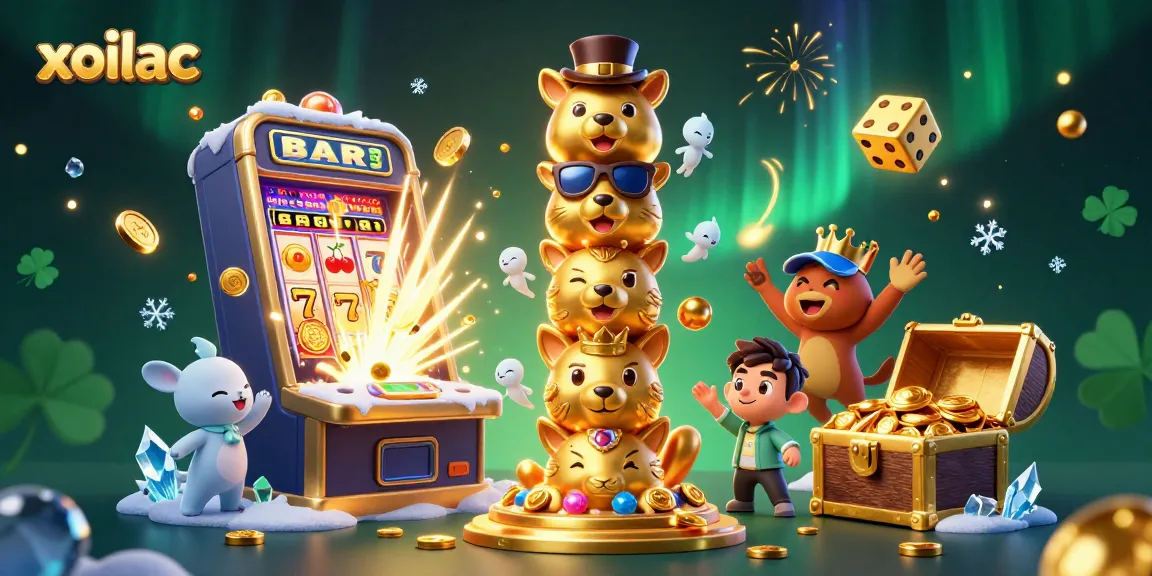 Experience thrilling jackpots with xoilac's vibrant casino scene packed with animated elements.