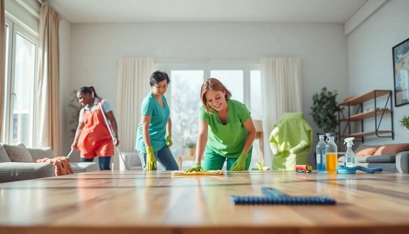 Providing expert cleaning services calgary with a professional touch in a bright living room.