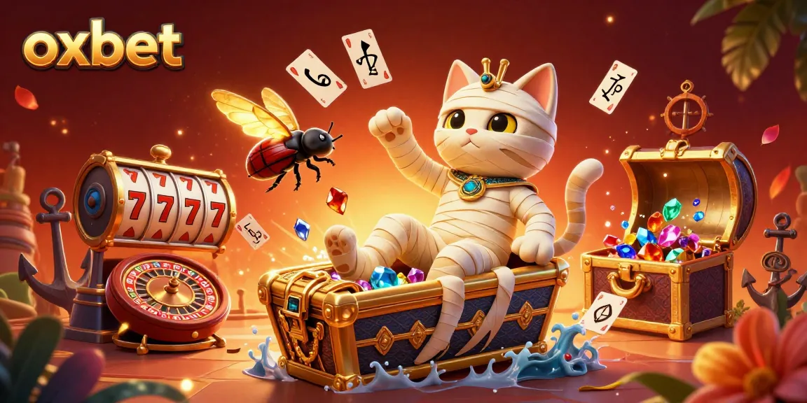 Experience the thrill of oxbet with dynamic casino elements in an exciting illustration.