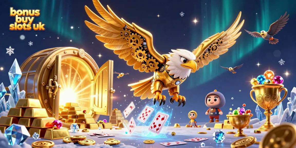 Immerse in bonus buy slots UK with this vivid 3D scene of winning excitement and gaming thrills.