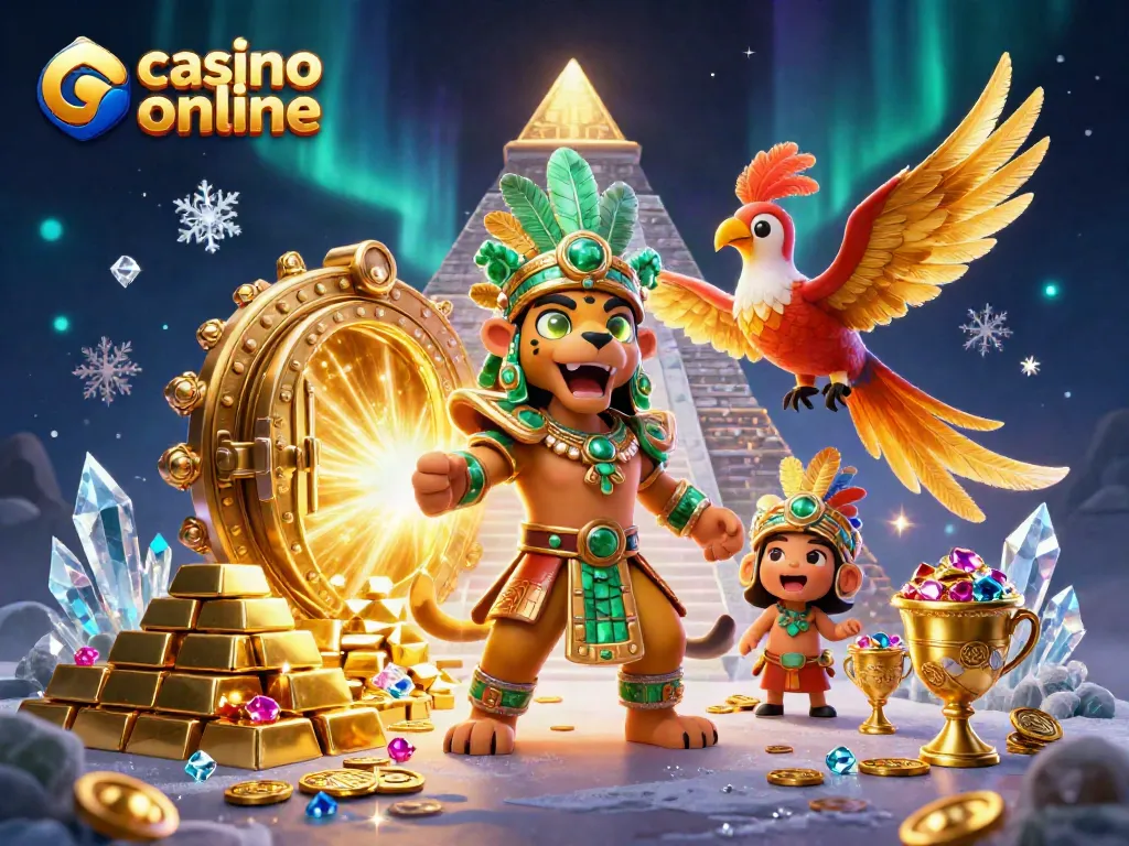 Disfruta de emocionantes juegos en un casino online con un sacerdote jaguar y tesoros brillantes.