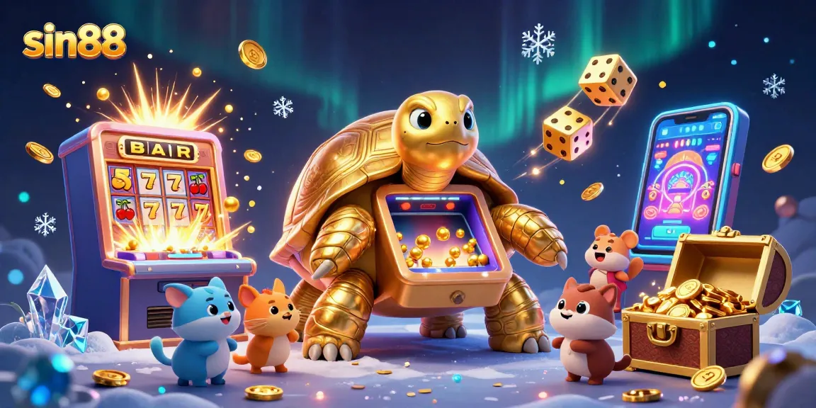 Experience sin88 with a vibrant, dynamic casino scene filled with exciting game elements and rich visuals.