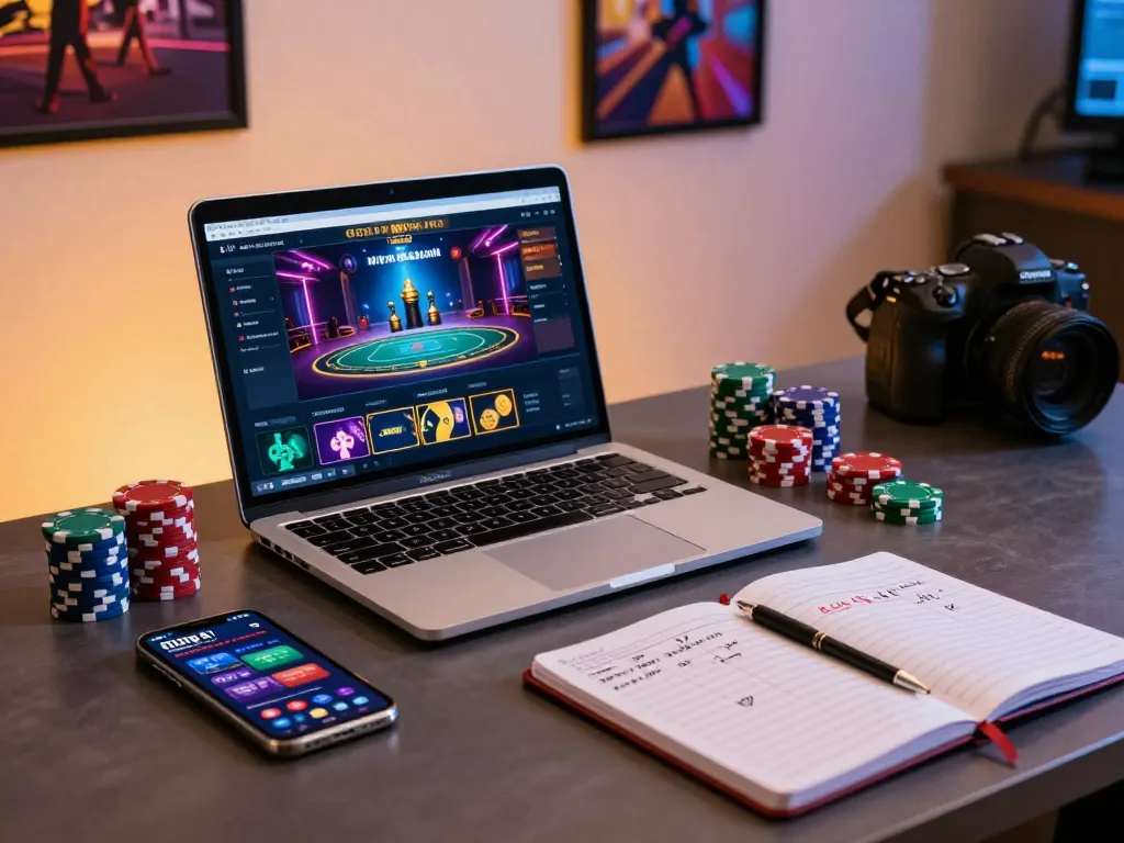 Engaged players enjoying situs slot gacor games on their tablets, showcasing strategic betting interactions.