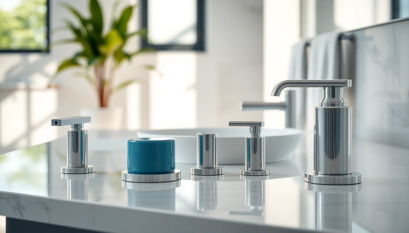 Sonni sanitär hochwertige Armaturen und Möbel in einem modernen Badezimmer präsentieren.