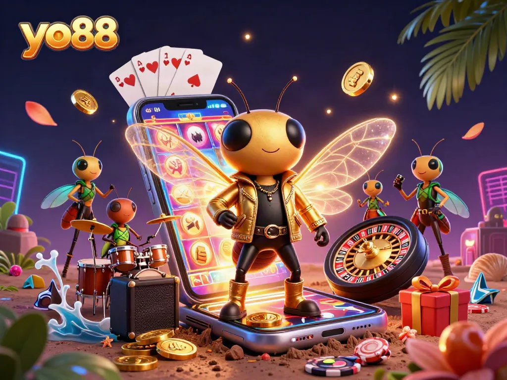 Play the exciting yo88 slots at the vibrant online casino with dynamic game elements.