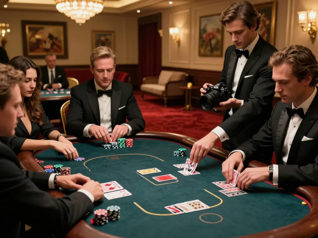 CM8888 players engaged in a high-stakes poker game, showcasing strategic betting