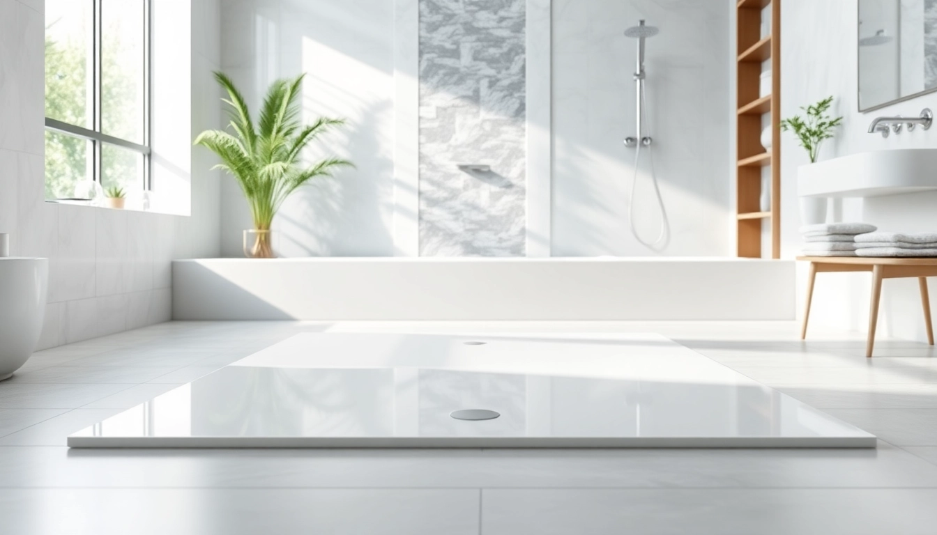 Showcase of an elegant 800 x 800 shower base in a modern bathroom setting.