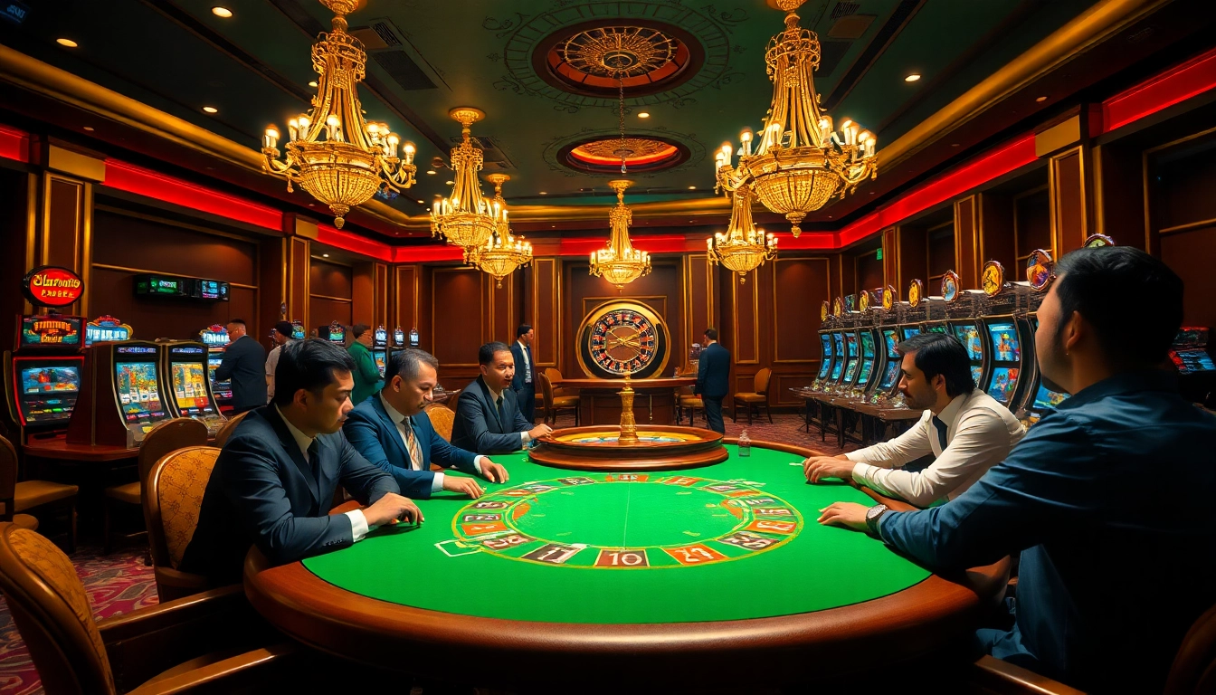 Players engaging in high-stakes poker at MMOO casino, creating a thrilling atmosphere of winning opportunities.