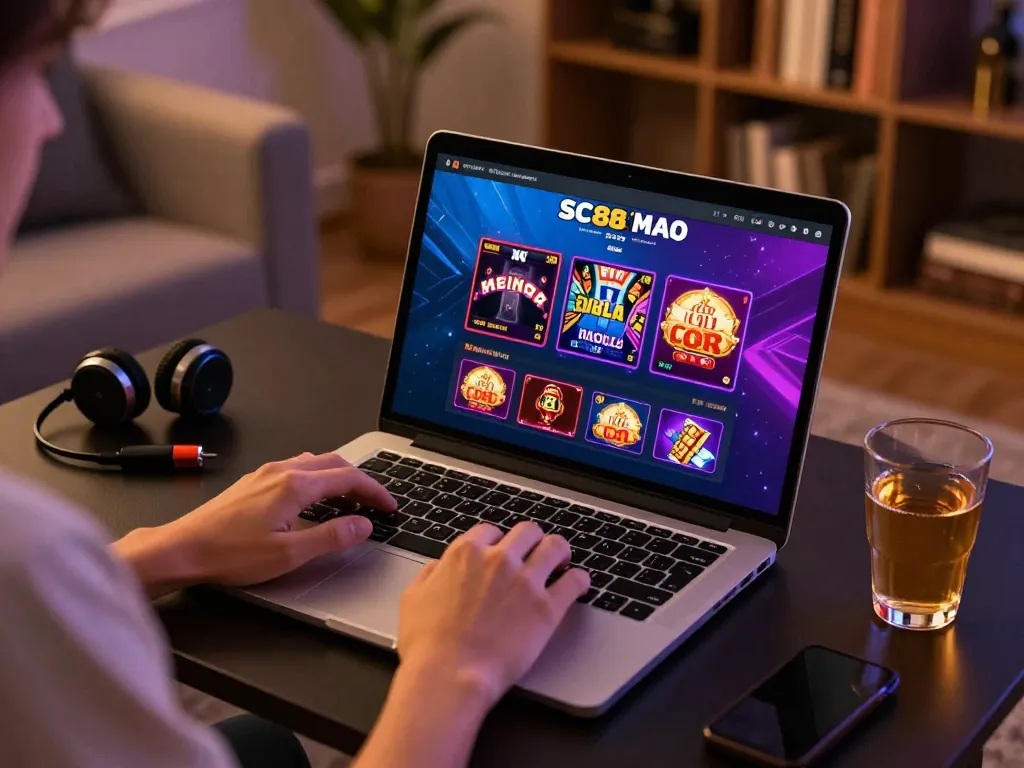 Engaging gameplay on SC88 platform, user accessing online casino options