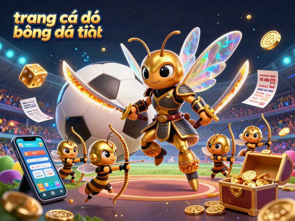 Hình ảnh thể hiện trang cá độ bóng đá uy tín với cảnh tượng sôi động của các nhân vật cá cược thể thao.