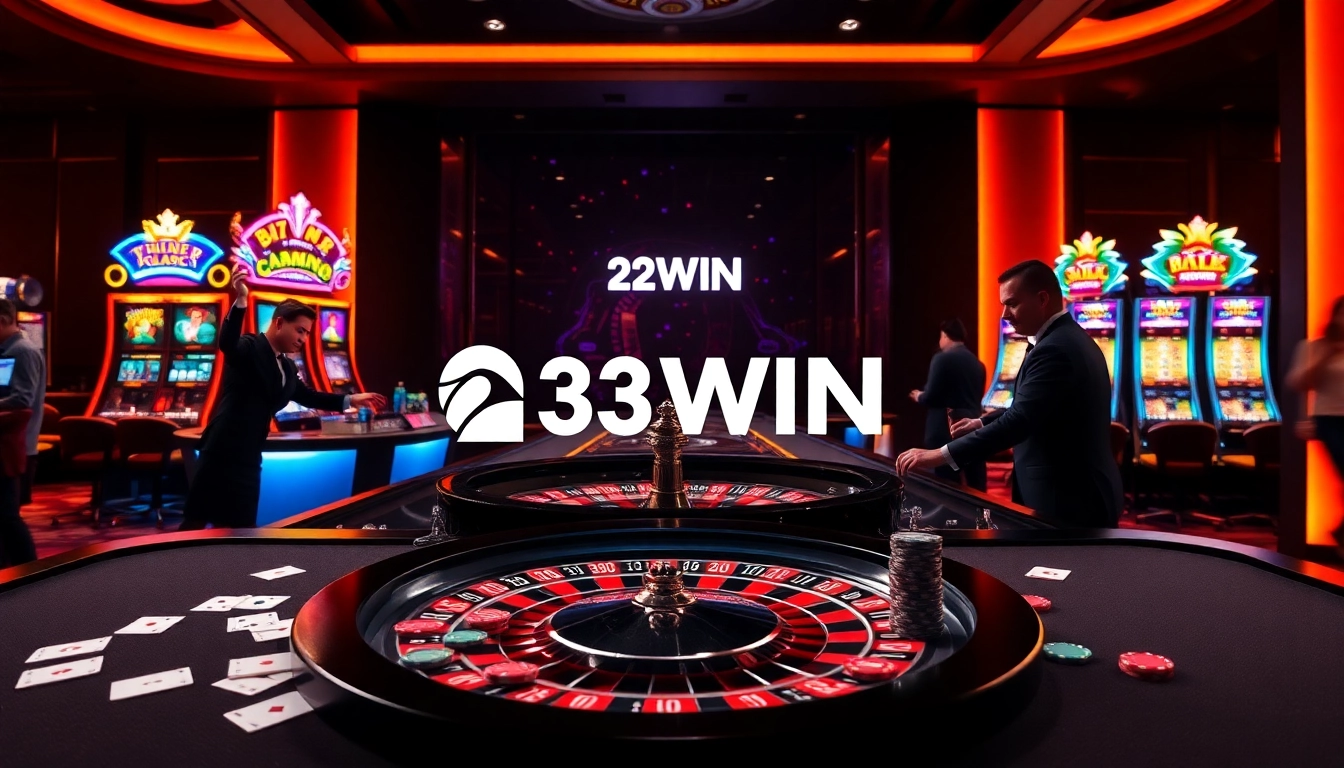 Players enjoying games at a luxury casino featuring the 23WIN experience, showcasing excitement and professionalism.