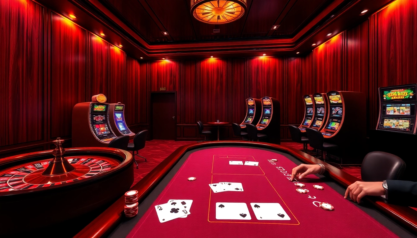 Experience the thrill of bk33 with an exciting online casino scene featuring roulette and poker.