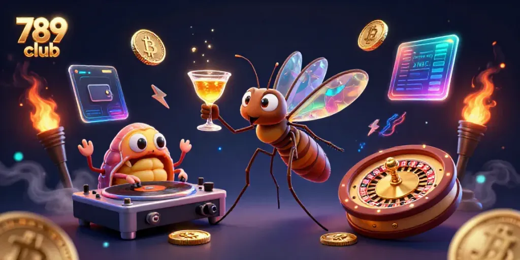 Experience immersive gaming at the 789 club featuring vibrant casino elements and characters.