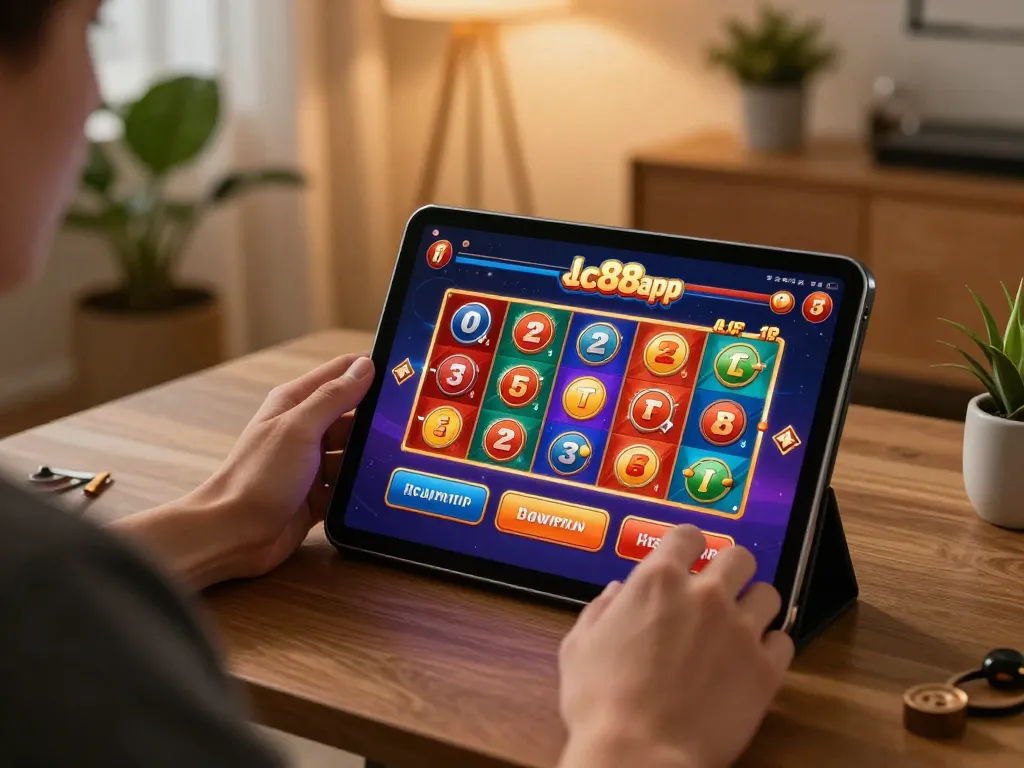 Engaging gameplay on lc88app tablet app highlighting online casino features for strategic bets