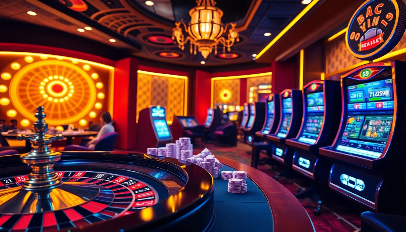 Navigating betting strategies at Nhà Cái OKFUN with lively online casino elements and vibrant atmosphere.