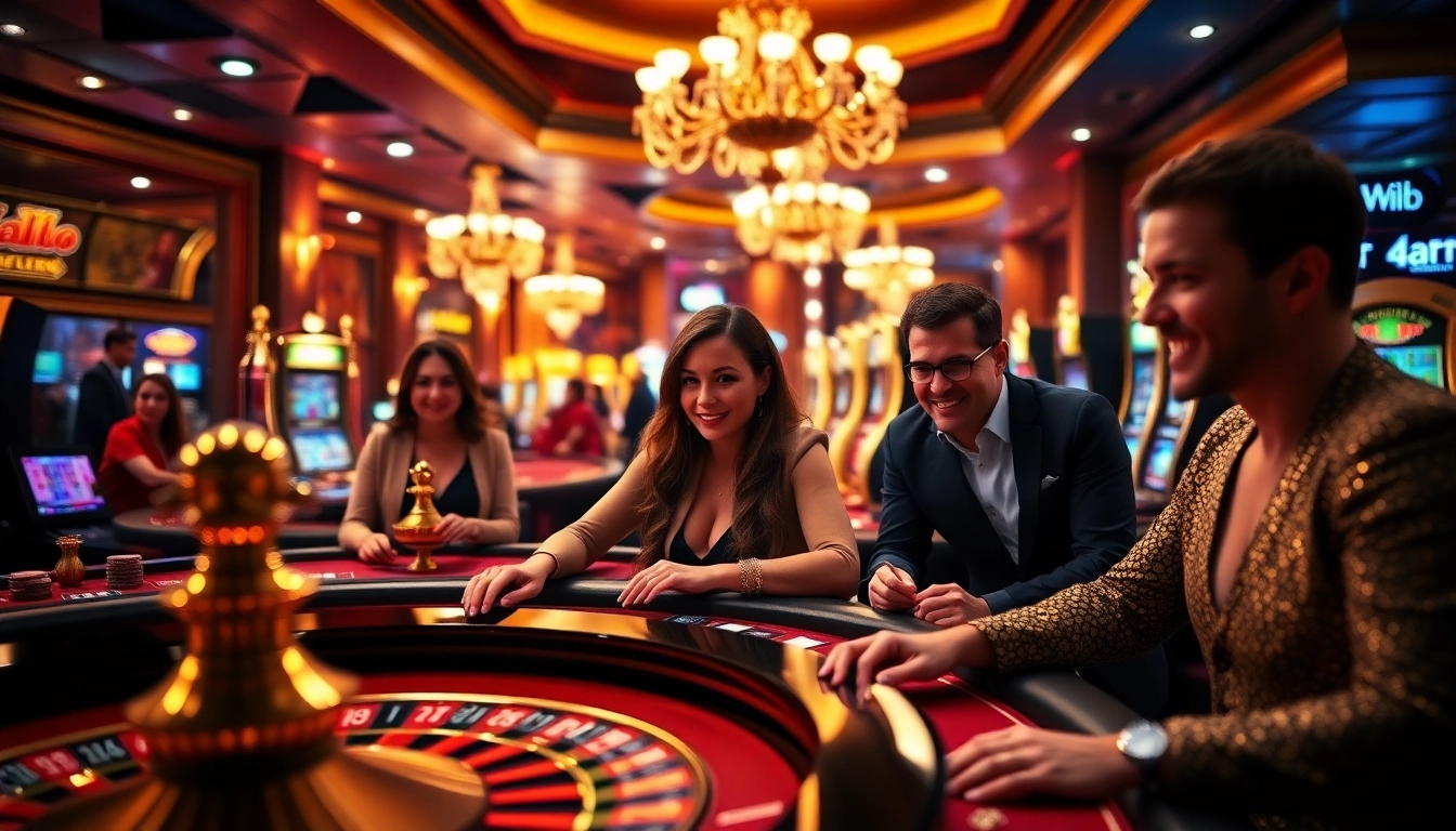 Engaged players enjoying a high-stakes game at 789club's luxurious casino.