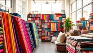 Bekijk de stoffen webshop Nederland met kleurrijke, diverse stoffen en een uitnodigende sfeer.