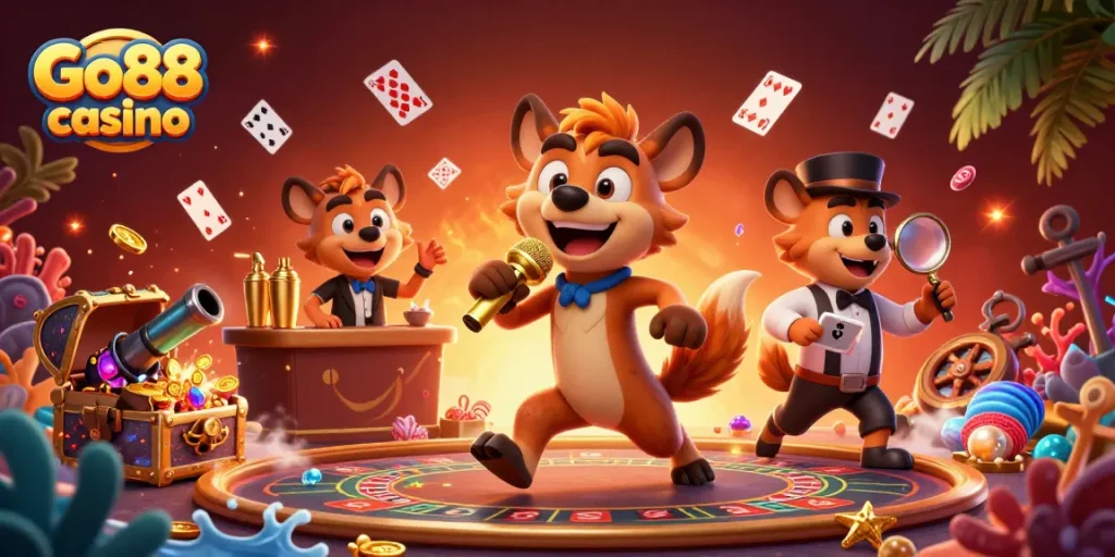 Engage with Go88 casino's vibrant live dealer games, featuring thrilling roulette and baccarat tables.